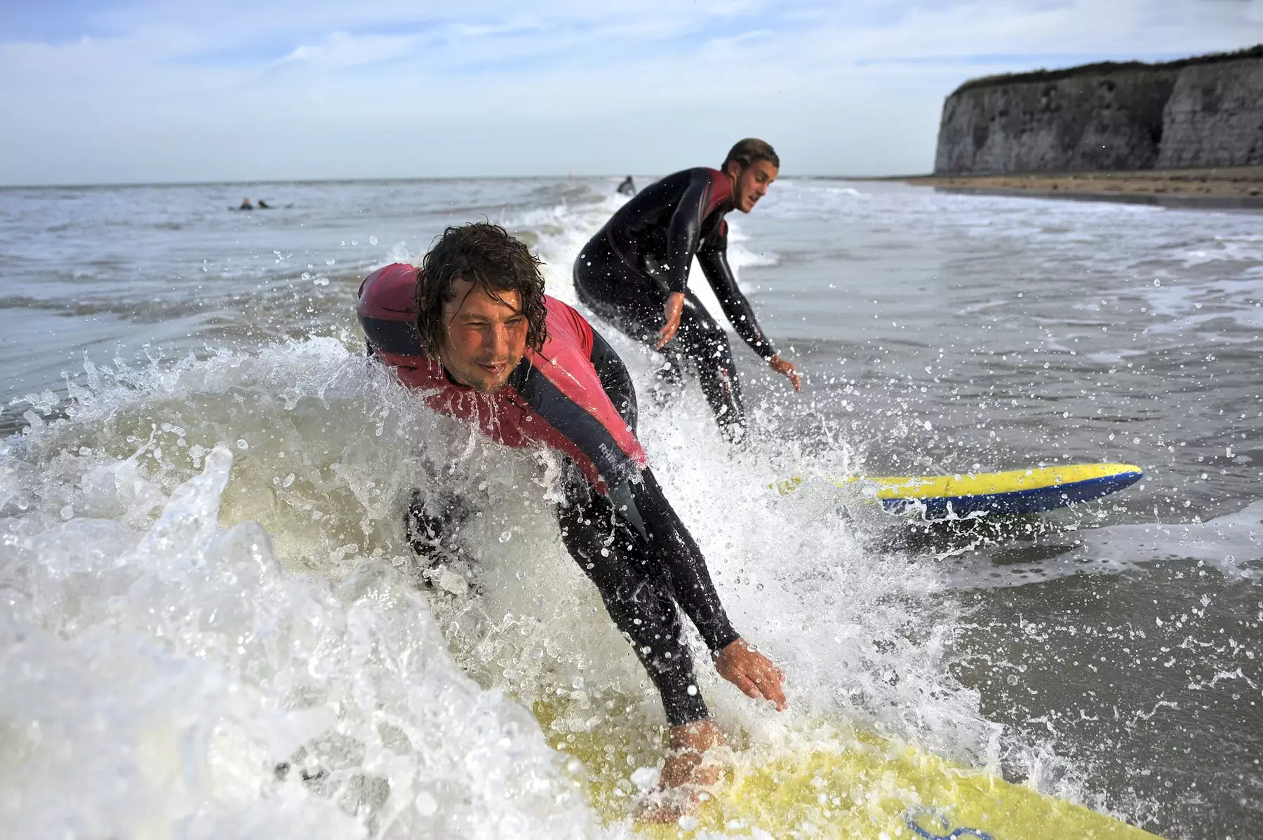 Surfing at Joss Bay, Broadstairs